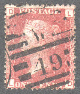 Great Britain Scott 33 Used Plate 217 - LD - Click Image to Close